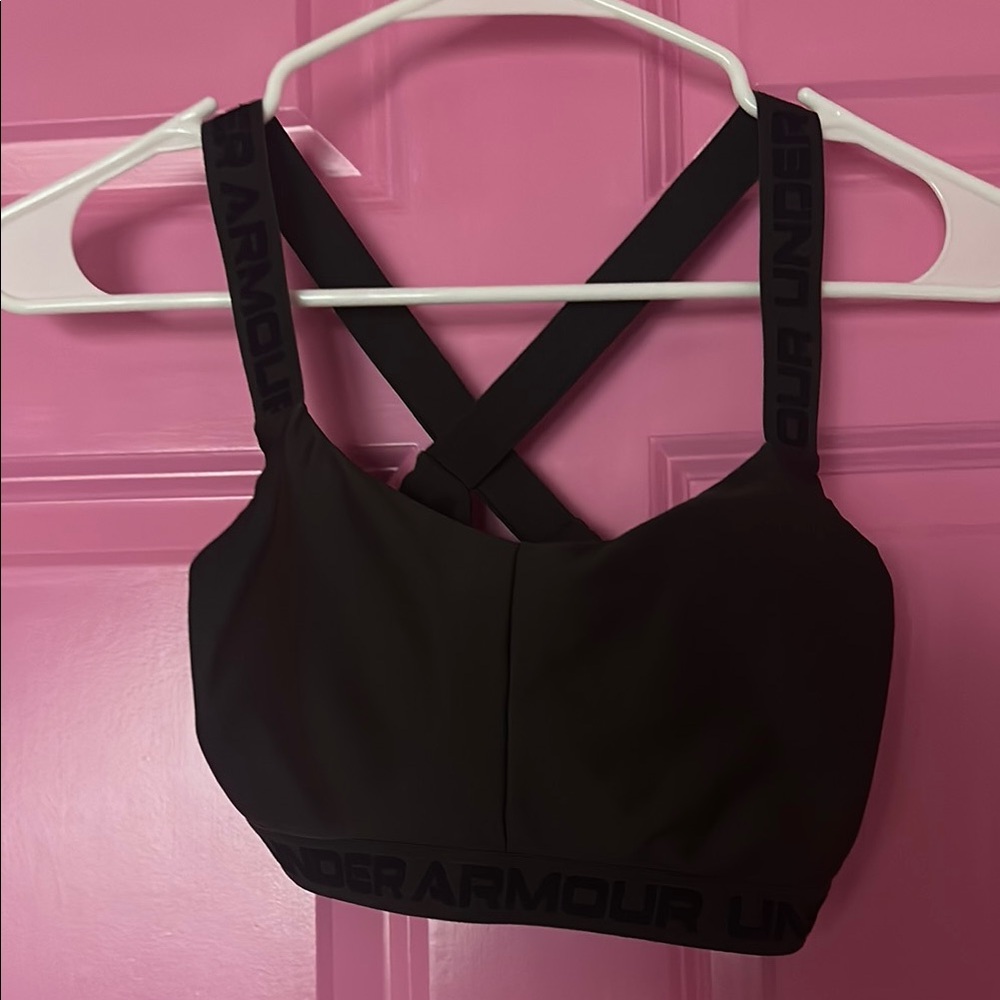 Under Armour Women's Army Green and Dark Gray Sports Bra